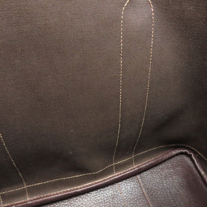 Hermes Garden Brown Toile Officier Tote Bag (Pre-Owned)