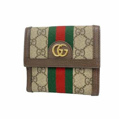 Gucci Brown Pvc Wallet (Bi-Fold) (Pre-Owned)