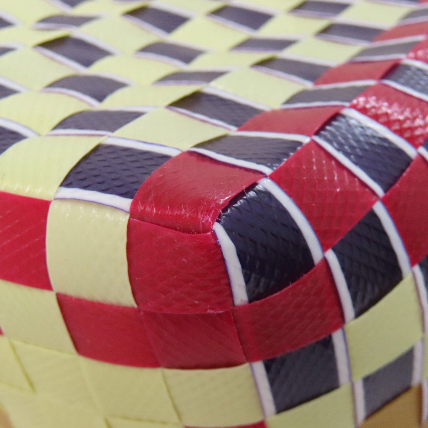 Marni Navy Orange Red Color White Polypropylene Tote Bag (Pre-Owned)