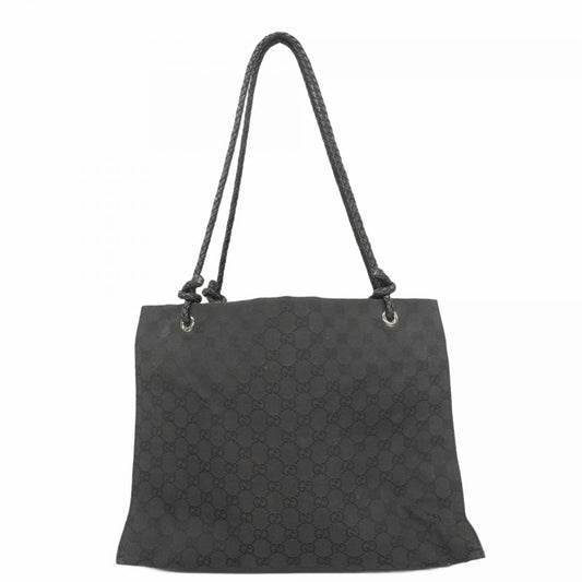 Gucci Black Canvas Tote Bag (Pre-Owned)