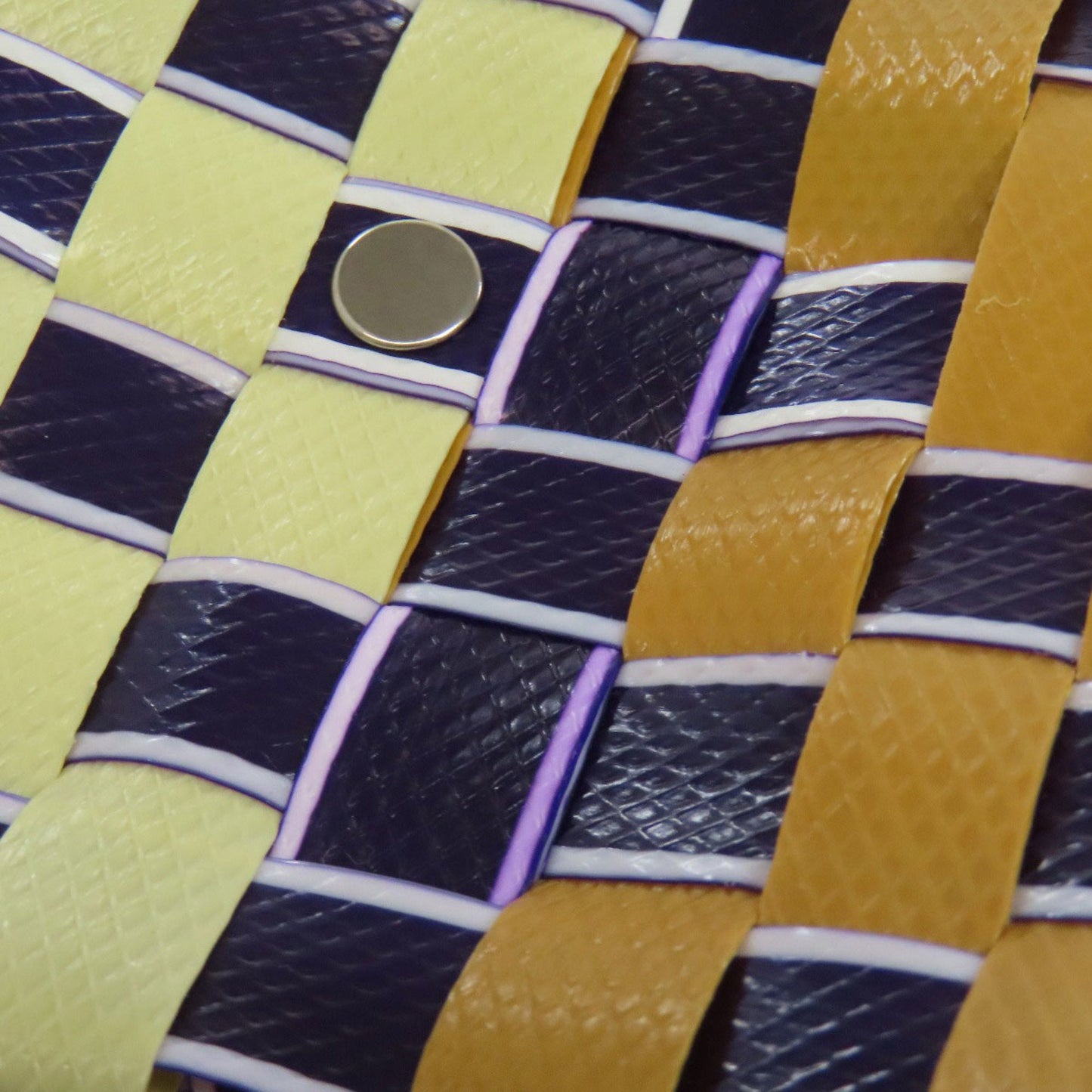 Marni Navy Orange Red Color White Polypropylene Tote Bag (Pre-Owned)