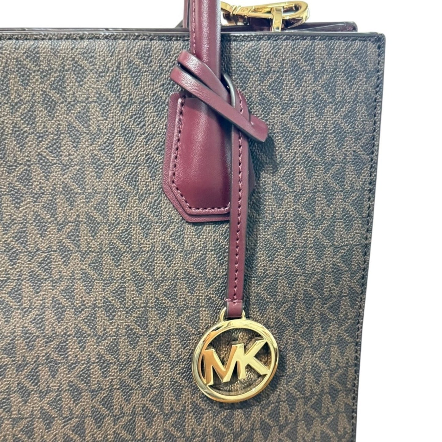 Michael Kors Bordeaux Brown Shoulder Bag Tote Bag (Pre-Owned)