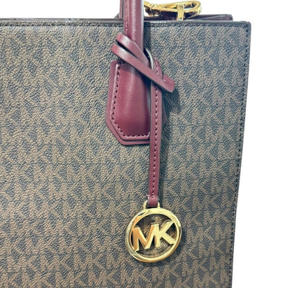 Michael Kors Bordeaux Brown Shoulder Bag Tote Bag (Pre-Owned)