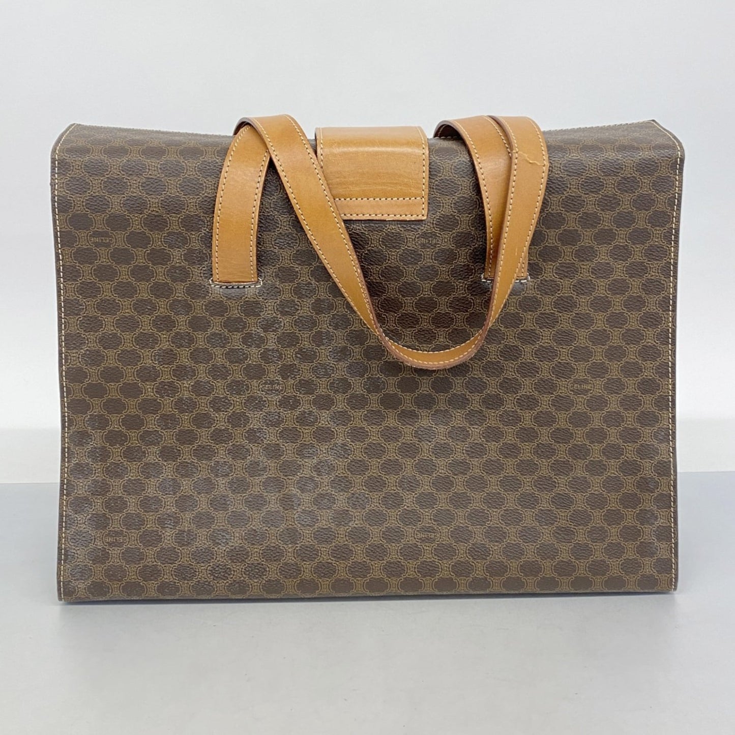 Celine Brown Pvc Tote Bag (Pre-Owned)