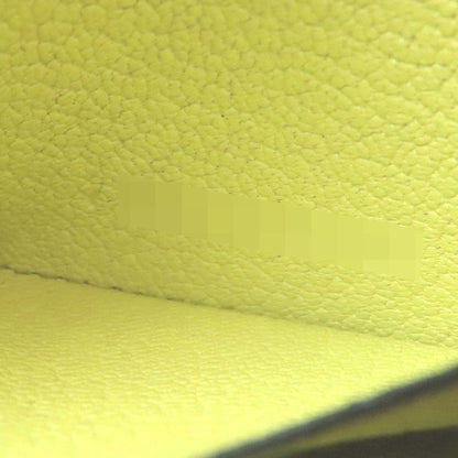 Hermes Lime Green Chevre Leather Coin Purse/Coin Case (Pre-Owned)