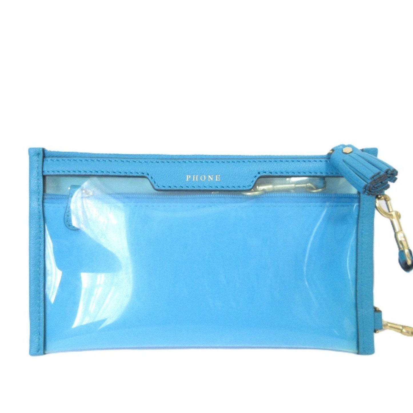 Anya Hindmarch Blue Pochette Pouch Shoulder Bag (Pre-Owned)