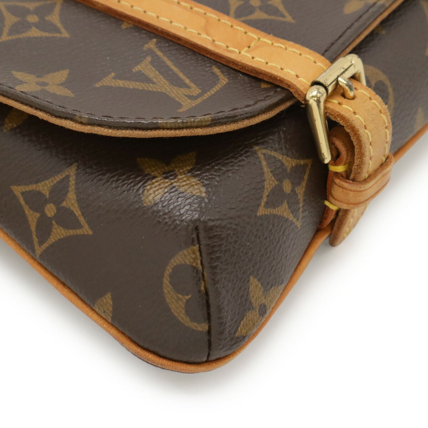 Louis Vuitton Brown Pvc Clutch Bag Fanny Pack Pochette Sling Bag (Pre-Owned)