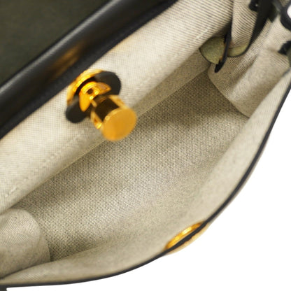 Hermes Black Toile H Handbag (Pre-Owned)