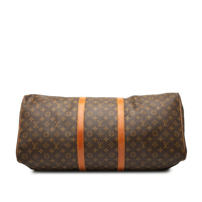 Louis Vuitton Brown Pvc Leather Boston Bag (Pre-Owned)