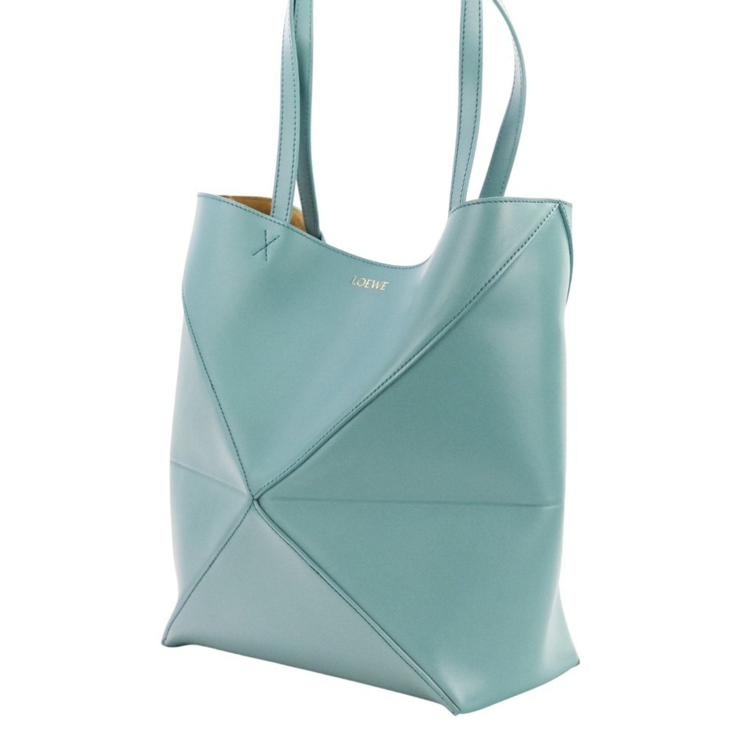 Loewe Blue Leather Tote Bag (Pre-Owned)