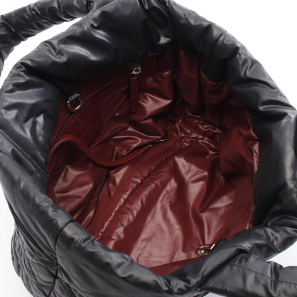 Chanel Black Bordeaux Nylon Leather Tote Bag (Pre-Owned)