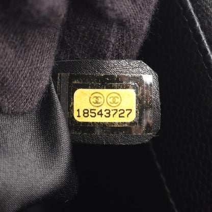 Chanel Black Grained Calfskin Tote Bag (Pre-Owned)