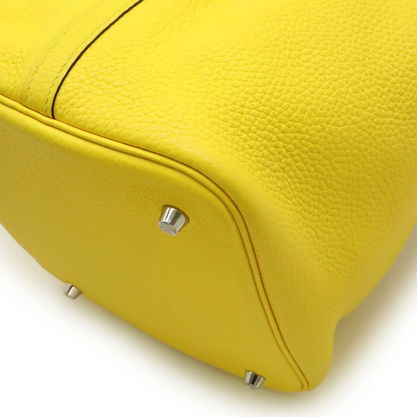 Hermes Picotin Lime Taurillon Clemence Leather Handbag Tote Bag (Pre-Owned)