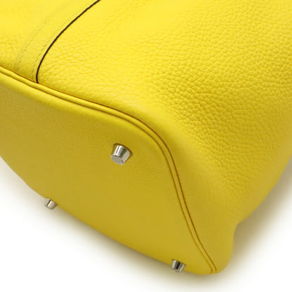 Hermes Picotin Lime Taurillon Clemence Leather Handbag Tote Bag (Pre-Owned)