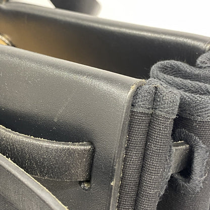 Hermes Black Toile Officier Tote Bag (Pre-Owned)