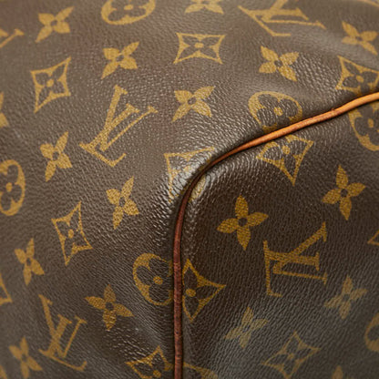 Louis Vuitton Brown Pvc Leather Boston Bag (Pre-Owned)