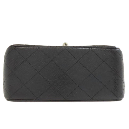 Chanel Matelasse Black Leather Shoulder Bag (Pre-Owned)