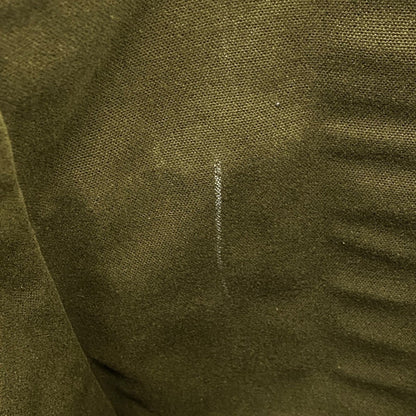 Hermes Black Khaki Canvas Tote Bag (Pre-Owned)