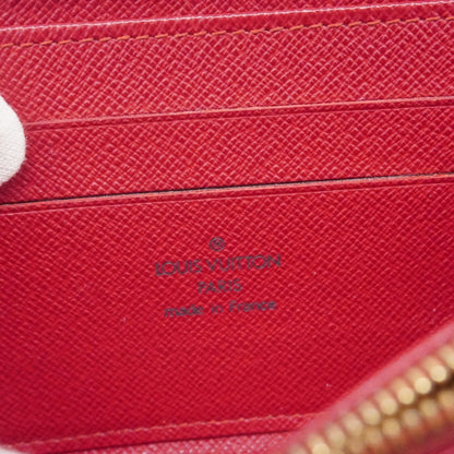 Louis Vuitton Brown Red Color Long Wallet (Bi-Fold) (Pre-Owned)