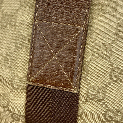 Gucci Beige Brown Canvas Tote Bag (Pre-Owned)