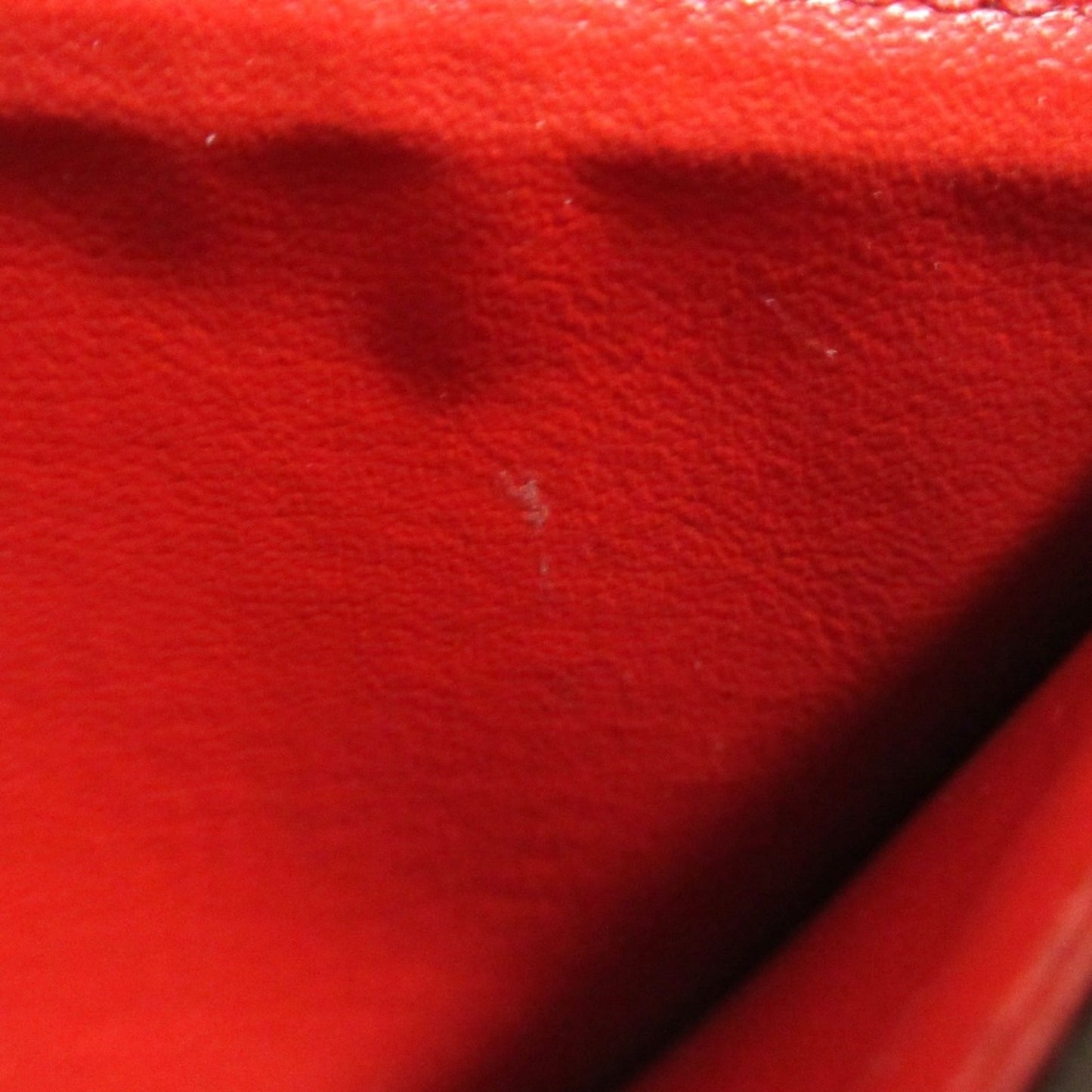 Louis Vuitton Brown Red Color Long Wallet (Bi-Fold) (Pre-Owned)