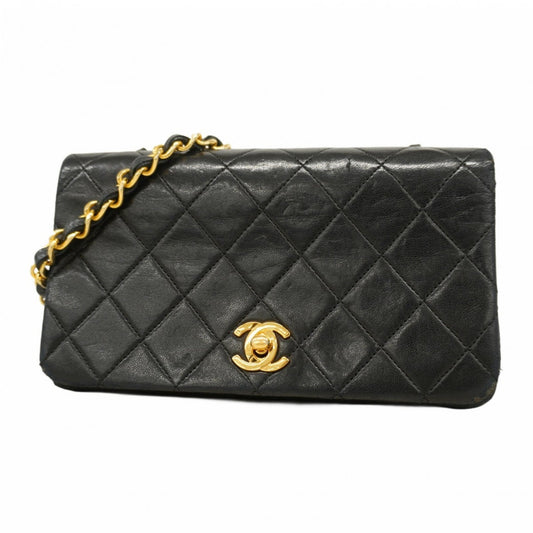 Chanel Black Leather Shoulder Bag (Pre-Owned)