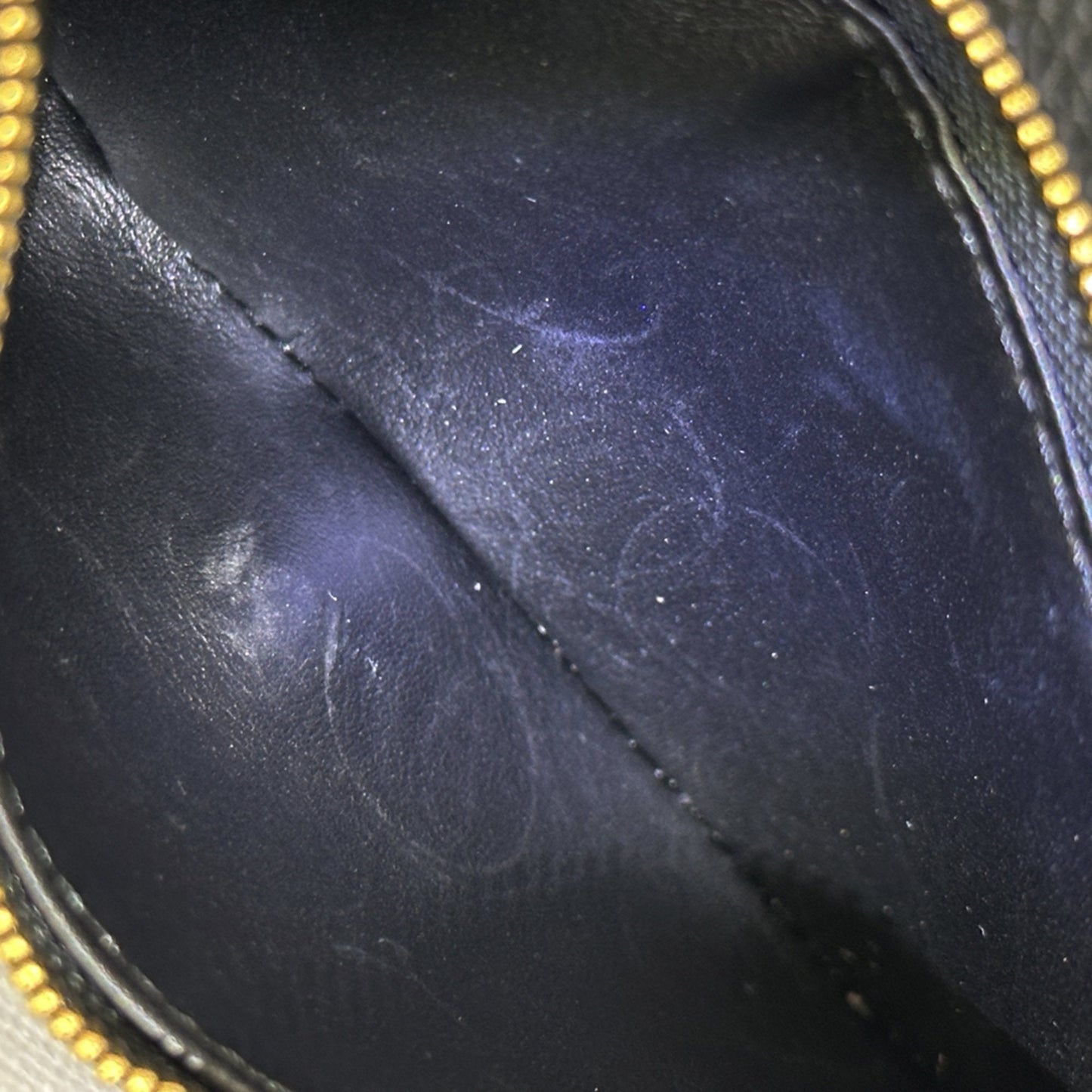 Louis Vuitton Black Noir Leather Long Wallet (Bi-Fold) (Pre-Owned)