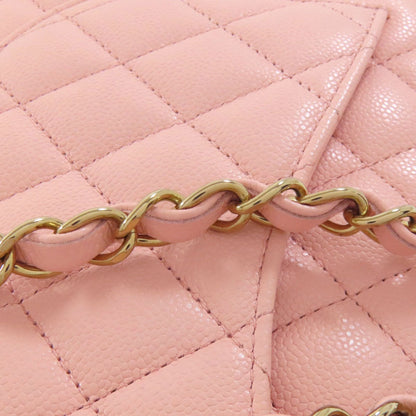 Chanel Matelasse Pink Leather Shoulder Bag (Pre-Owned)