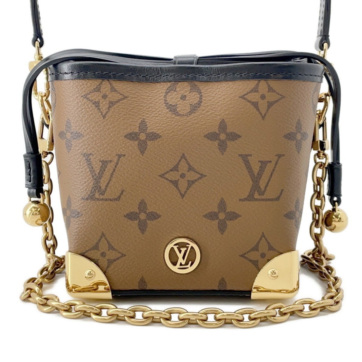 Louis Vuitton Brown Noir Monogram Reverse Shoulder Bag (Pre-Owned)