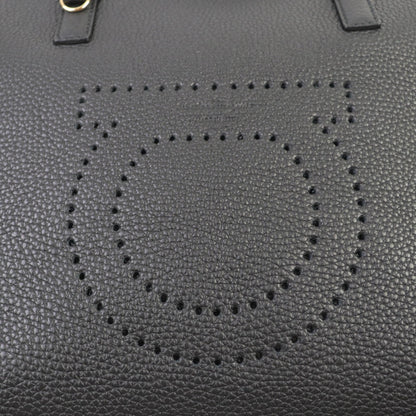 Salvatore Ferragamo Black Leather Tote Bag (Pre-Owned)
