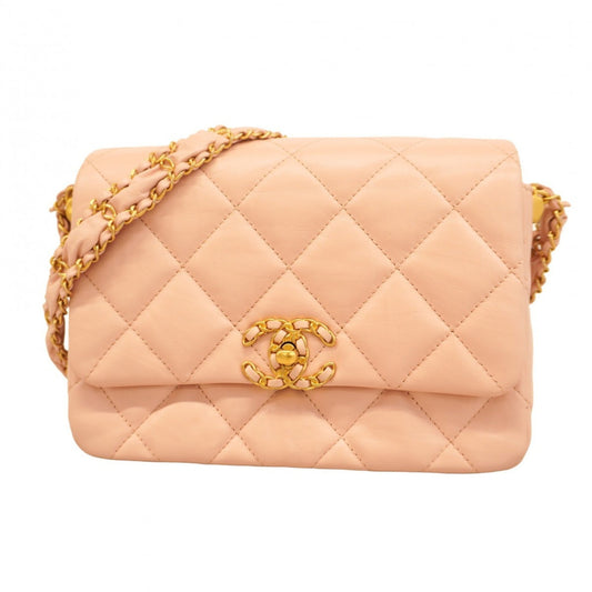 Chanel Pink Leather Shoulder Bag (Pre-Owned)