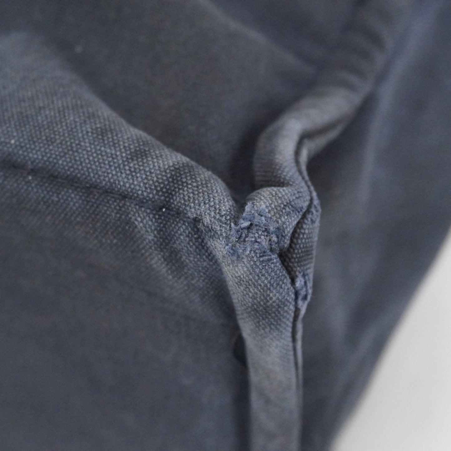 Hermes Navy Canvas Tote Bag (Pre-Owned)