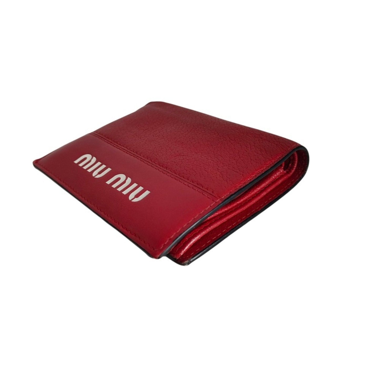 Miu Miu Red Color Wallet (Bi-Fold) (Pre-Owned)