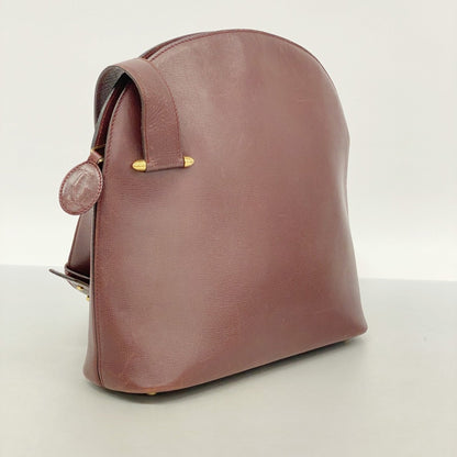 Cartier Bordeaux Leather Shoulder Bag (Pre-Owned)