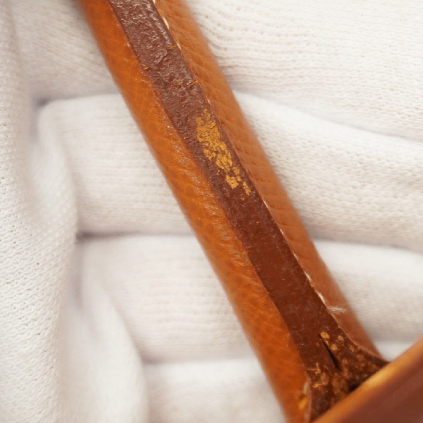 Hermes Gold Courchevel Leather Handbag (Pre-Owned)