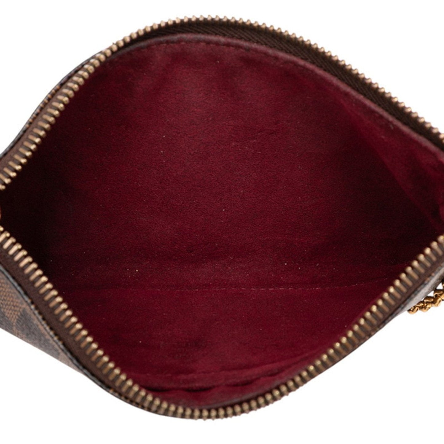 Louis Vuitton Brown Pvc Handbag Pochette Shoulder Bag (Pre-Owned)