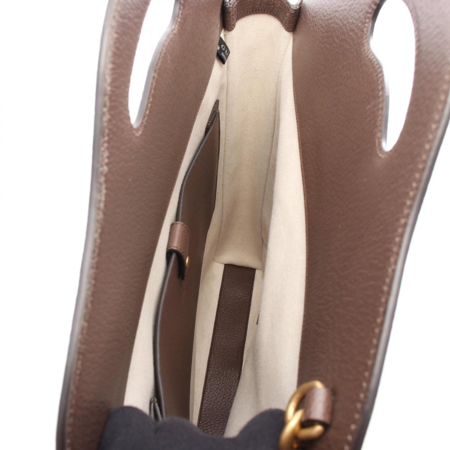 Gucci Beige Brown Multi-Color Gg Supreme Leather Handbag Tote Bag (Pre-Owned)