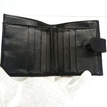 Chanel Black Leather Wallet (Bi-Fold) (Pre-Owned)
