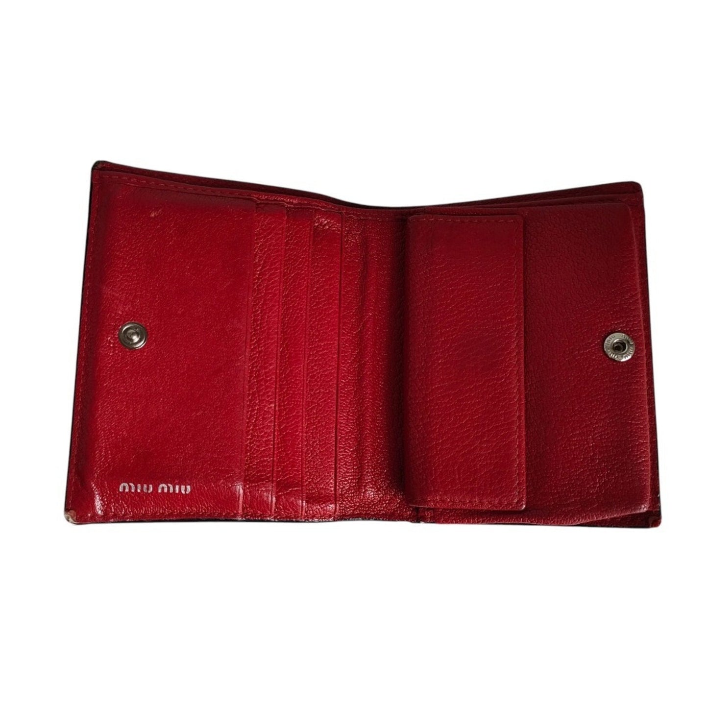 Miu Miu Red Color Wallet (Bi-Fold) (Pre-Owned)