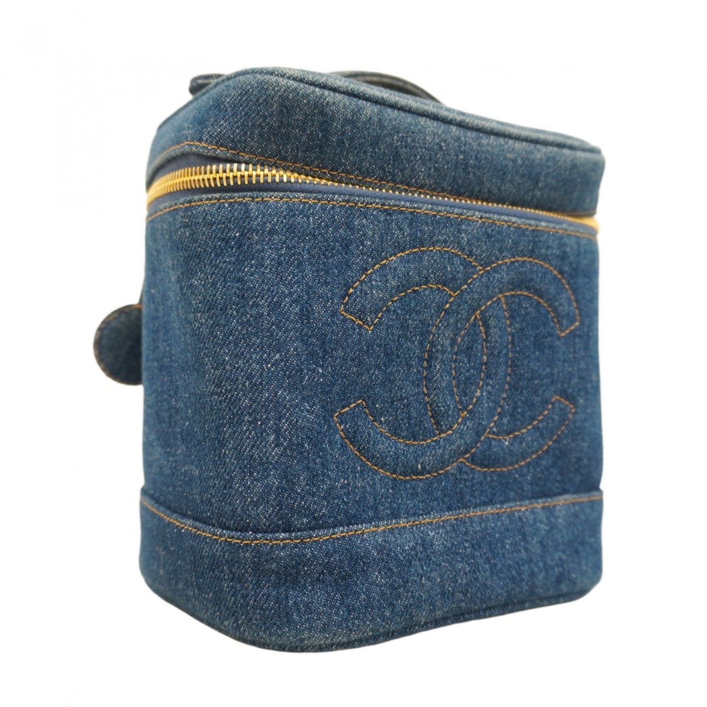 Chanel Blue Denim Vanity Bag (Pre-Owned)