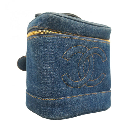 Chanel Blue Denim Vanity Bag (Pre-Owned)