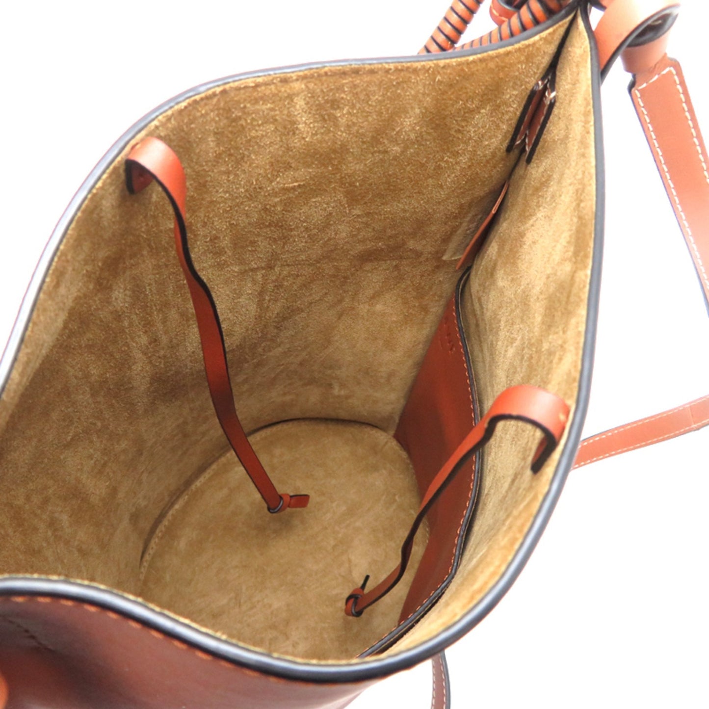 Loewe Brown Leather Handbag Shoulder Bag (Pre-Owned)