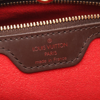 Louis Vuitton Brown Damier Canvas Coated Canvas Leather Tote Bag (Pre-Owned)