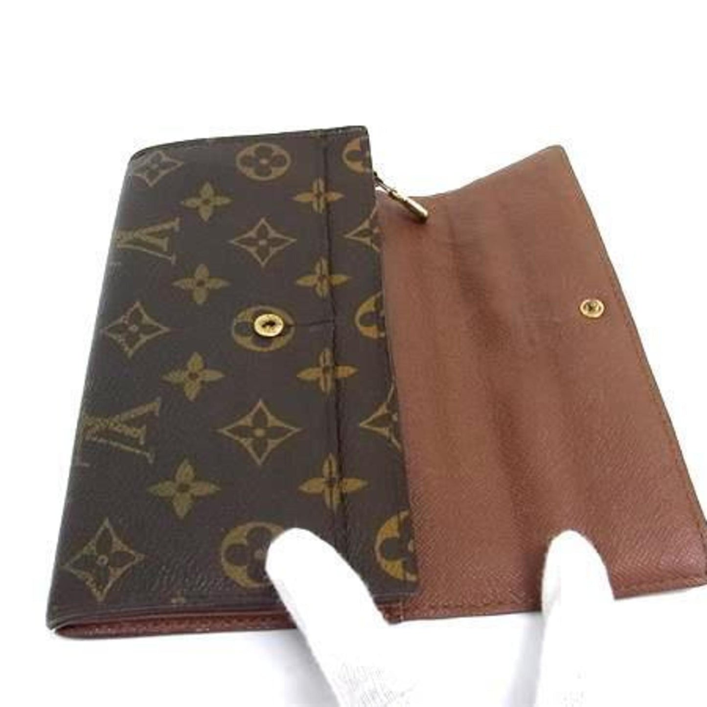Louis Vuitton Brown Monogram Monogram Long Wallet (Bi-Fold) (Pre-Owned)