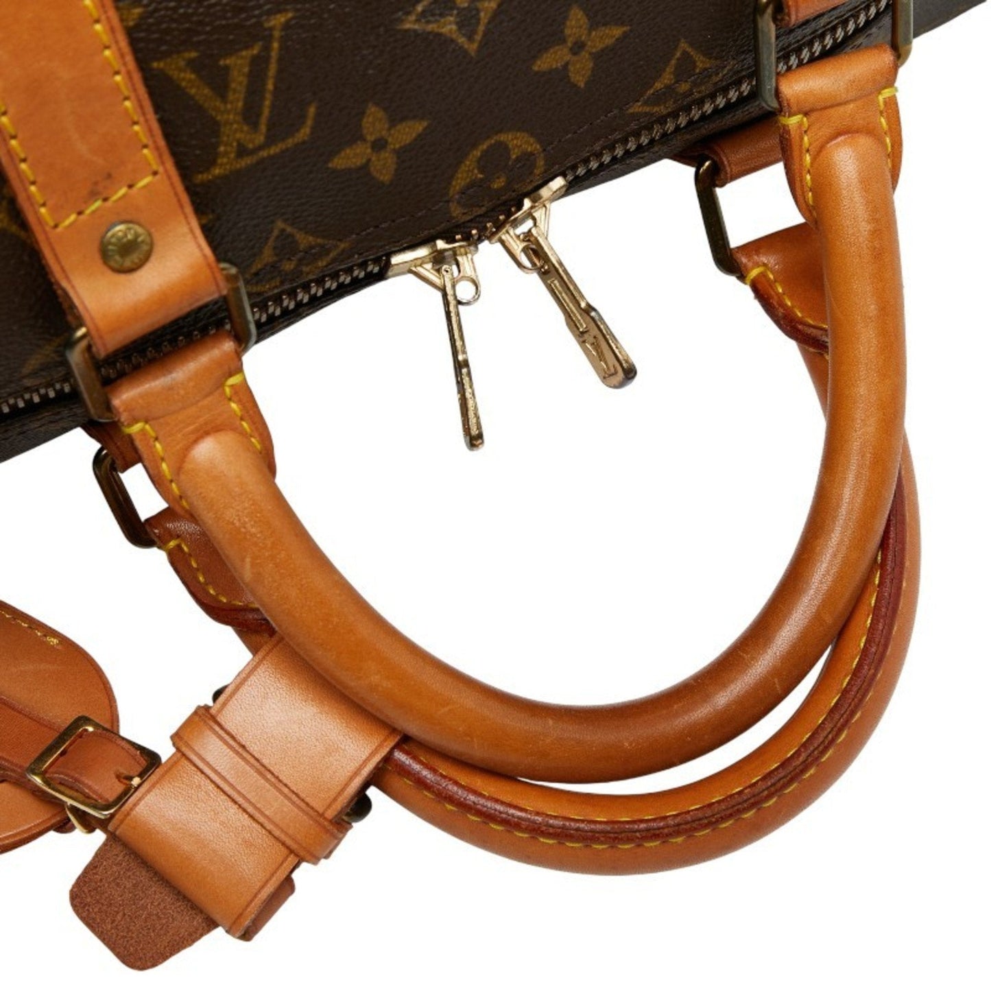 Louis Vuitton Brown Pvc Leather Boston Bag (Pre-Owned)