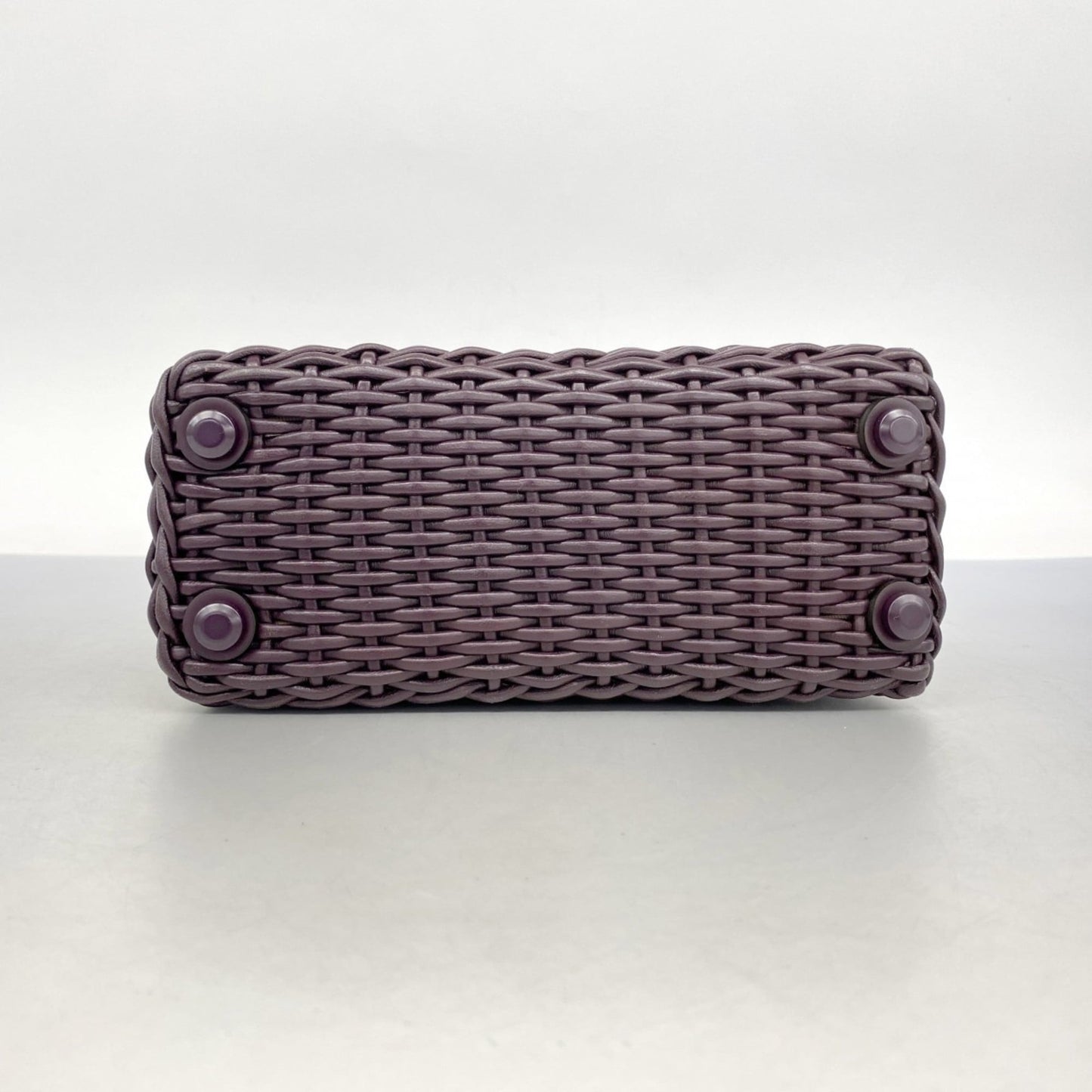 Salvatore Ferragamo Purple Leather Handbag (Pre-Owned)