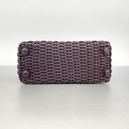 Salvatore Ferragamo Purple Leather Handbag (Pre-Owned)