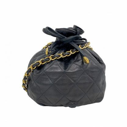 Chanel Black Leather Shoulder Bag (Pre-Owned)