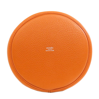 Hermes Orange Taurillon Clemence Leather Tote Bag (Pre-Owned)