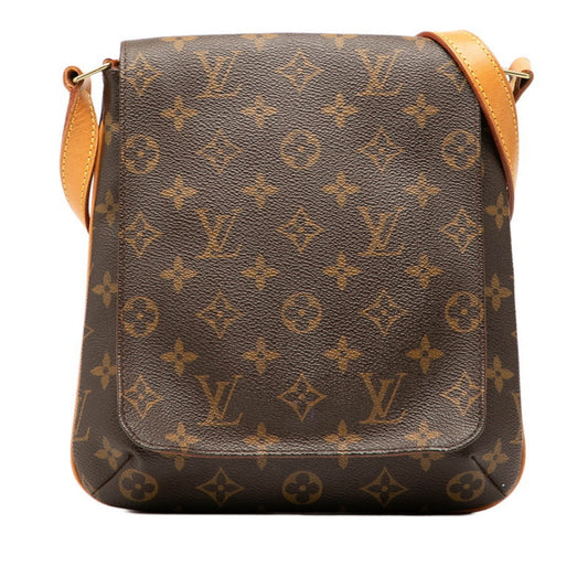 Louis Vuitton Brown Pvc Leather Handbag Shoulder Bag (Pre-Owned)